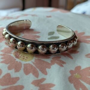 Elegant Silver and Silver Pearl Beaded Bracelet